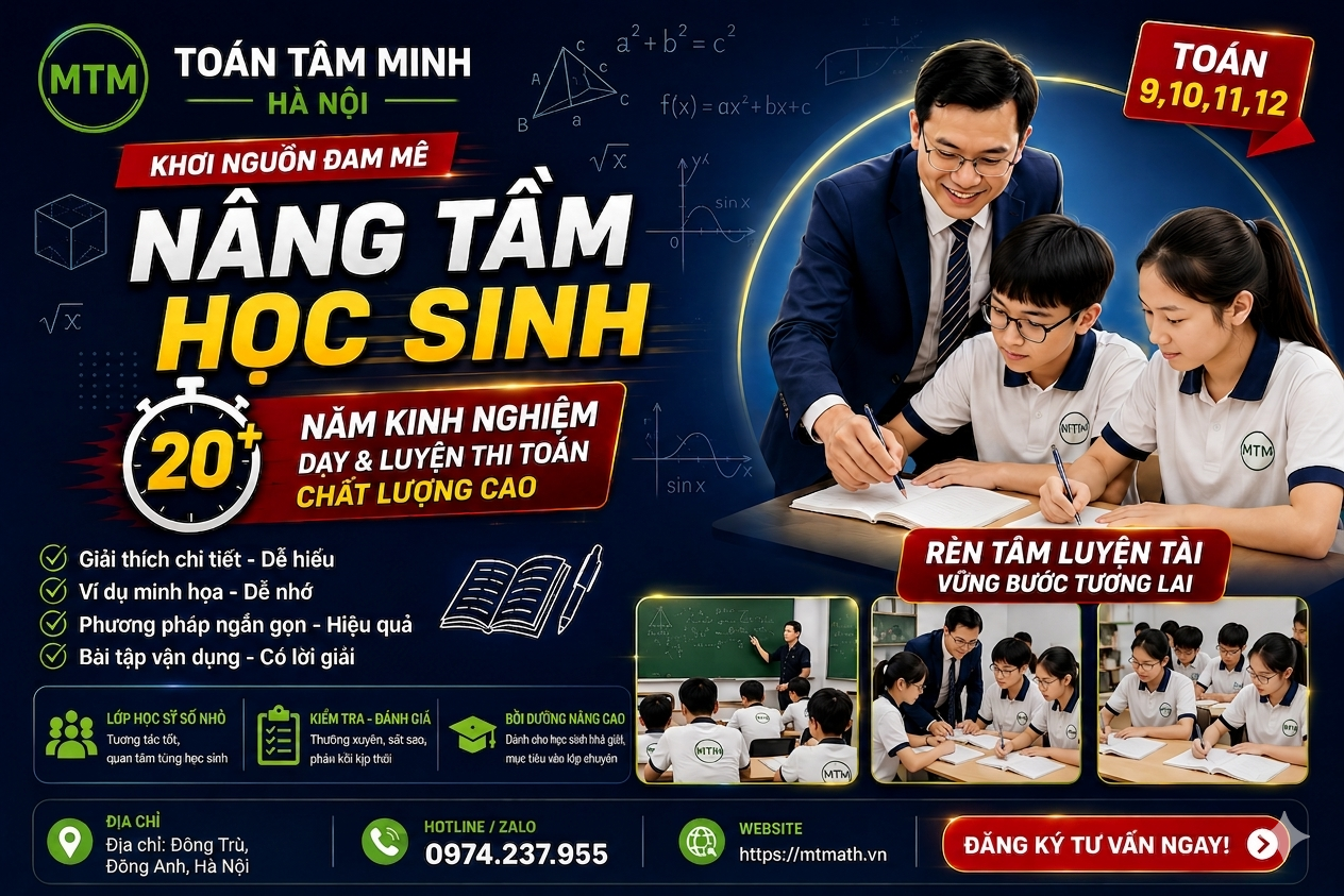 Toán tâm min | Dạy học gia sư toán
